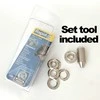 Žiedai 10x21mm Blist. 25 PCS + 2 įrankiai, Rapid