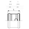 Magnaplast Ostendorf Kunststoffe PVC skydemuffe 200mm - med kort indstiksmf. Ostendorfas