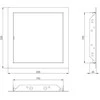 Apžiūros liukas Europlast, 200 mm x 200 mm
