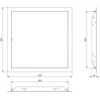 Apžiūros liukas Europlast, 300 mm x 300 mm