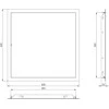 Apžiūros liukas Europlast, 400 mm x 400 mm