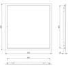 Apžiūros liukas Europlast, 500 mm x 500 mm