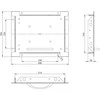 Apžiūros liukas Europlast MDU2025, 164 mm x 214 mm