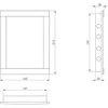 Revizinės durelės EUROPLAST PL1520, 15 x 20 cm