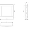 Revizinės durelės EUROPLAST PL2020A. 20 x 20 cm
