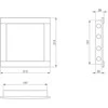 Revizinės durelės EUROPLAST PL2020A, 20 x 20 cm