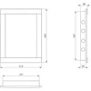 Revizinės durelės EUROPLAST PL2025, 20 x 25 cm