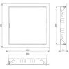 Revizinės durelės EUROPLAST RL2020, 20 x 20 cm
