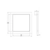 Revīzijas lūka Europlast RLR2020, 204 mm x 204 mm