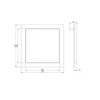 Revīzijas lūka Europlast RLR2020, 204 mm x 204 mm