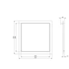 Revizinės durelės EUROPLAST RLR3030, 30 x 30 cm