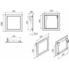Apžiūros liukas Haushalt FZN1515, 146 mm x 146 mm