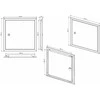 Apžiūros liukas Haushalt SP3030, 296 mm x 296 mm