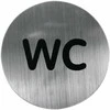 Durų ženklas RIDDER WC Matinis chromas