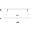 Rankena DOMOLETTI 149 / 160, juoda, 1 vnt.