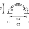 Rankenėlė DOMOLETTI JH1554 / 64, vario, 1 vnt.
