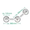 Ranktūris su trim siurbtukais Ridder A0256001