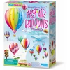 Žaislinis dažymo rinkinys, karuselė 4M KidzMaker Paint Your Own Hot Air Balloons, įvairių spalvų