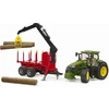 Rotaļu traktori ar piederumiem Bruder John Deere 7R 350 With Forest Trailer BR-03154, 1:16, daudzkrāsaina