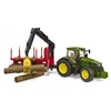 Rotaļu traktori ar piederumiem Bruder John Deere 7R 350 With Forest Trailer BR-03154, 1:16, daudzkrāsaina