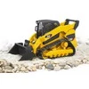 Žaislinis traktorius Bruder Cat Multi Terrain Loader 02136, 1:16, juoda sp./geltona sp.