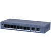 Šakotuvas Dahua Technology PoE S3010-8GT-90 network switch Unmanaged Gigabit Ethernet (10/100/1000) Power over Ethernet (PoE) Desktop/Wall-Mounting Bl