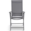 Saliekams krēsls Domoletti Flipi Pilkas 53000010191, pelēka, 54 cm x 65 cm x 107 cm