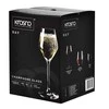 Šampano taurių komplektas Krosno RAY, stiklas, 0.220 l, 4 vnt.