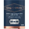 Saugaus vienašmenio skustuvo King C Gillette peiliukai, 10 vnt.