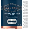 Saugaus vienašmenio skustuvo King C Gillette peiliukai, 10 vnt.