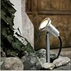 Jungiamas lauko šviestuvas „Eglo Nema“, 5 W, GU10, IP54, nerūdijančio plieno spalvos, 11 cm x 24 cm
