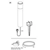 Šviestuvas Ludeco STEN PL1013, 1W, LED, IP44, sidabro