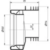 Ani_Plast Unitazo jungtis Ani Plast W0410EU, Ø 100/114 mm