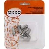 Jungtis Okko F, 6,5 mm, pilkos spalvos, 6 vnt.