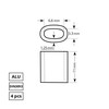 Haushalt Cobi STRAINER ALUMINIUM ROPE DIN3093 3.0 MM