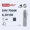 Savisriegiai Haushalt, DIN 7504K, 6.3 x 100 mm, 5 vnt.