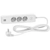 SCHNEIDER ELECTRIC UNICA SYSTEM+ EXTENSION CORD - 3M 3X SUKO + 2X USB - Baltas