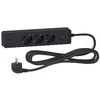 SCHNEIDER ELECTRIC UNICA SYSTEM+ EXTENSION CORD - 3M 3X SUKO + 2X USB - Juodas