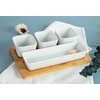 Domoletti SQUARE BOWL BAMBOO PLATTER 26.1X17CM