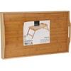 Padėklas C80653810, 50 cm x 30 cm x 21 cm, rudas, bambukas