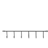 Domoletti HANGER 6 HOOKS 370X59X39 Juodas 0309560