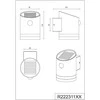 Sieninis šviestuvas Šviestuvas Reality Salta R22231142, 3W, IP44, antracito