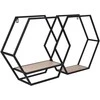 Malys Group SHELF SIORUS 2SHELFS BROWN Juodas