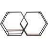 Malys Group SHELF SIORUS 2SHELFS BROWN Juodas