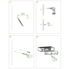 Sieninis lauko šviestuvas Lutec Lutec Connect, 5W, LED, IP54, antracito sp., 10.5 cm x 4.3 cm