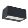 Sieninis šviestuvas Āra sienas lampa Lutec Clgemini 1891S, 9W, LED, IP54, pelēka krās., 7 cm x 10 cm