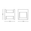 Sieninis šviestuvas Sieninis lauko šviestuvas Philips Arbour, 4.5W, LED, IP44, antracito sp., 12.7 cm x 13 cm
