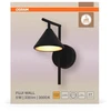 Osram 5W LED sieninis šviestuvas FUJI, juodas, 3000K