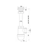 Ani_Plast SIFON PRAUST C1000 1/4 SU VENTILIU