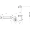 Ani_Plast Praustuvo sifonas 11/4×32 u-formos